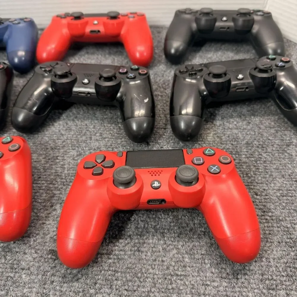 Sony PS4 DualShock 4 Wireless Controllers Lot Of 8 Red Blue Black OEM Bluetooth